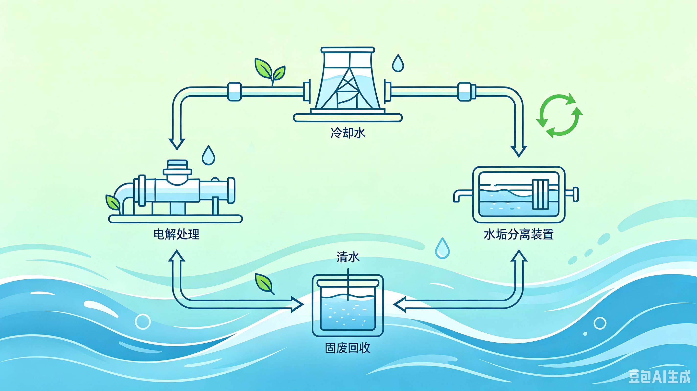循环冷却水管道腐蚀原因分析及电化学处理技术研发